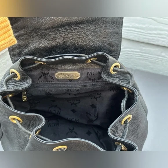 MCM leather backpack